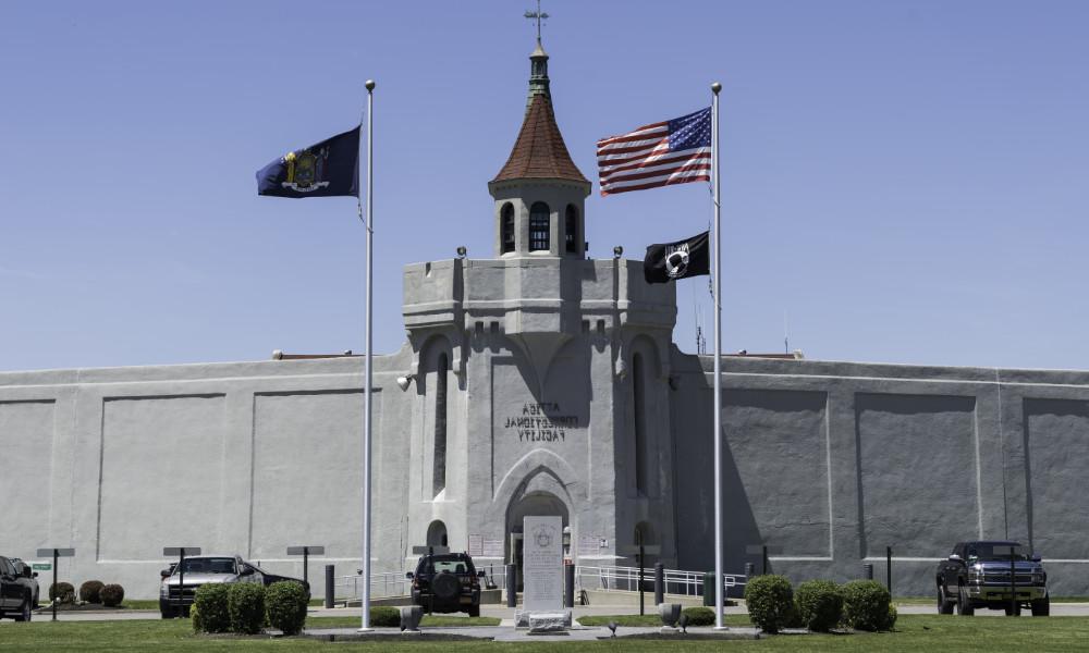 Exterior of Attica Correctional Facility, where prison education courses take place.